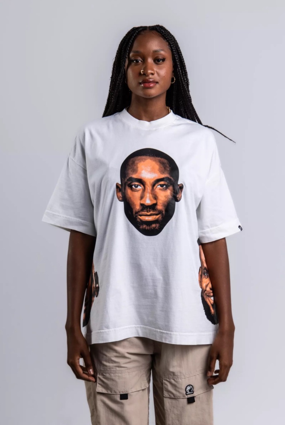Camiseta Respect 3Face Oversized Basketball Kings Off-White — P / M / G / XG / XXG / 3XG, Novo