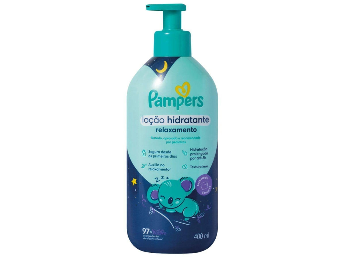 Loção Hidratante para Bebê Pampers Relaxamento 400ml — Loção Hidratante para Bebê Pampers Relaxamento 400ml 400ml