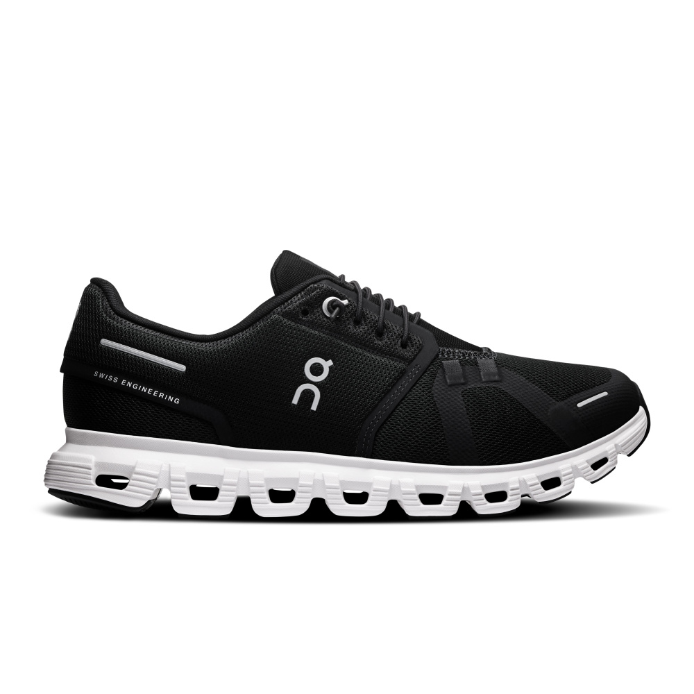 Tênis On Running Cloud 6 Feminino Preto e Branco