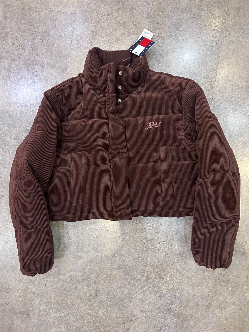 Jaqueta Tjw Cord Puffer Brown — P, Novo
