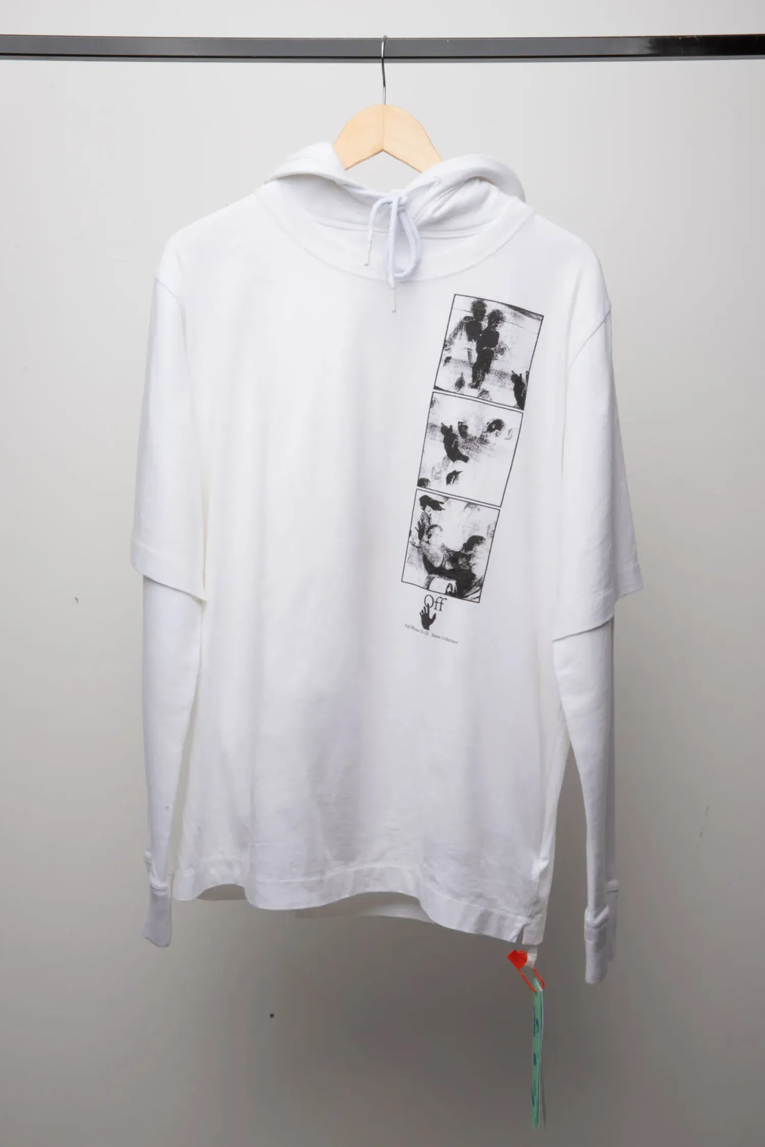 Moletom Off-White Double Tee White — M, Novo