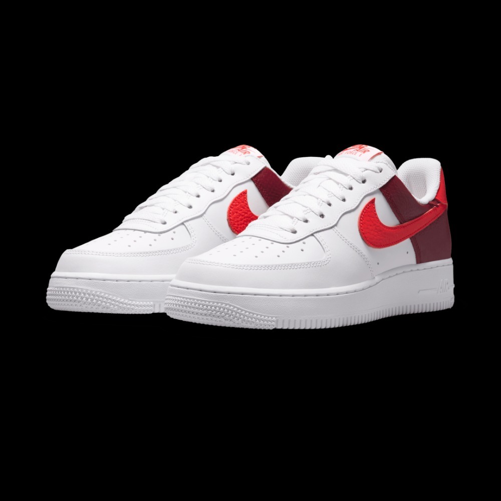 Nike Air Force 1 Low 07 Shoelery White Light Crimson Metallic Gold Team Red — 35 / 35.5 / 36 / 37 / 37.5 / 38 / 39, Novo