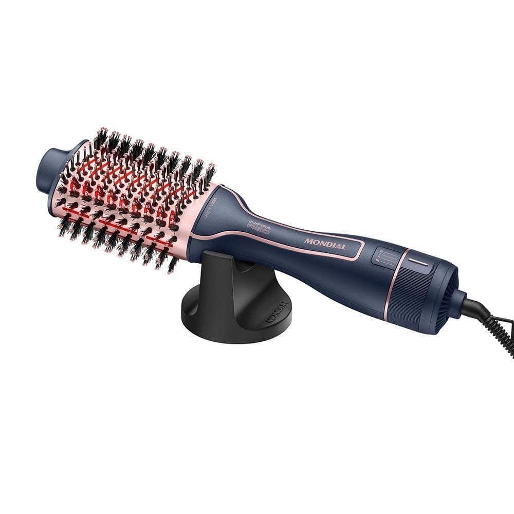 Escova Secadora Mondial Infrared ES-01 1200W Azul/Rose Bivolt