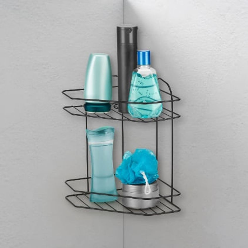 Prateleira Cantoneira Tripla Black