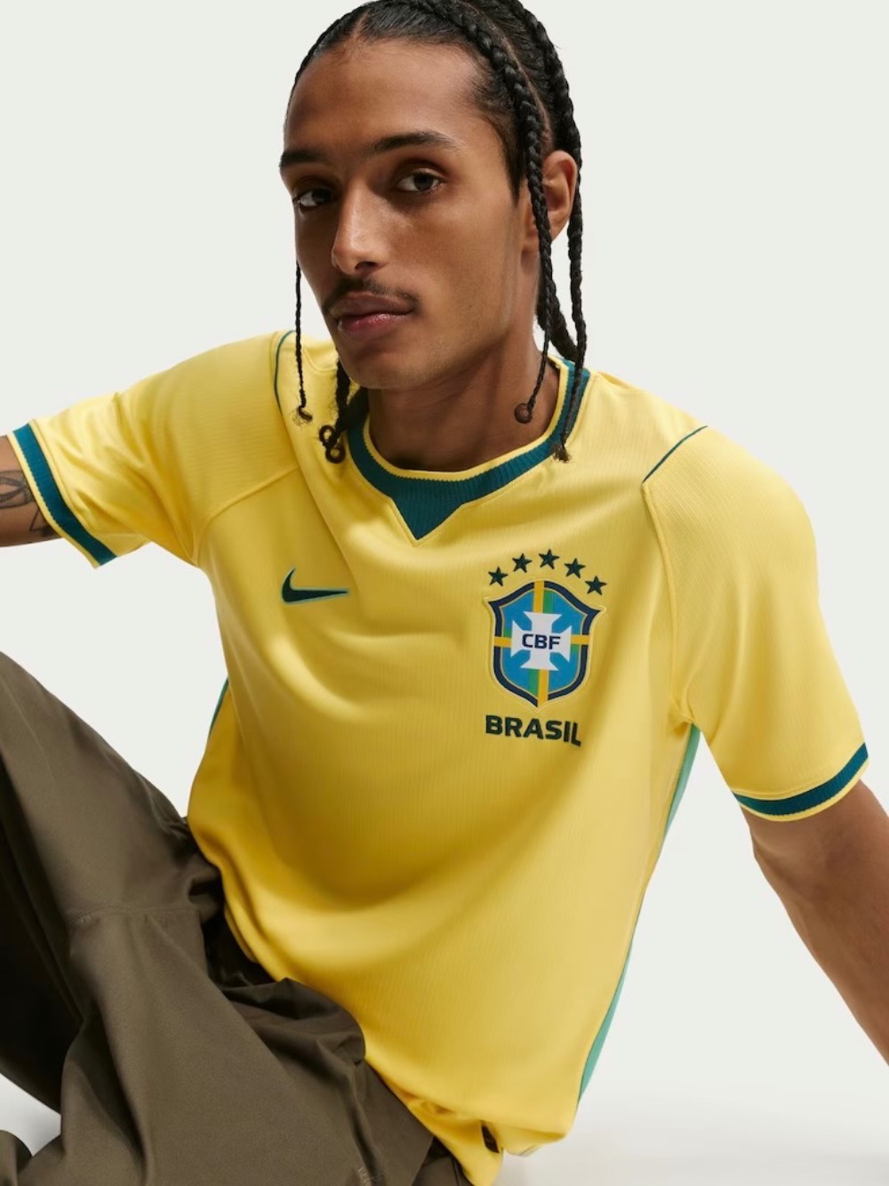 Camiseta Nike I Brasil 2026/27 Torcedor Pro Yellow — M, Novo