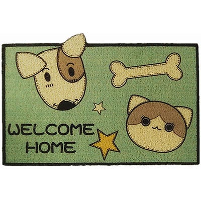 Tapete capacho 40x60cm pets colorido HH-0053 Hudson Imports Compa PT 1 UN