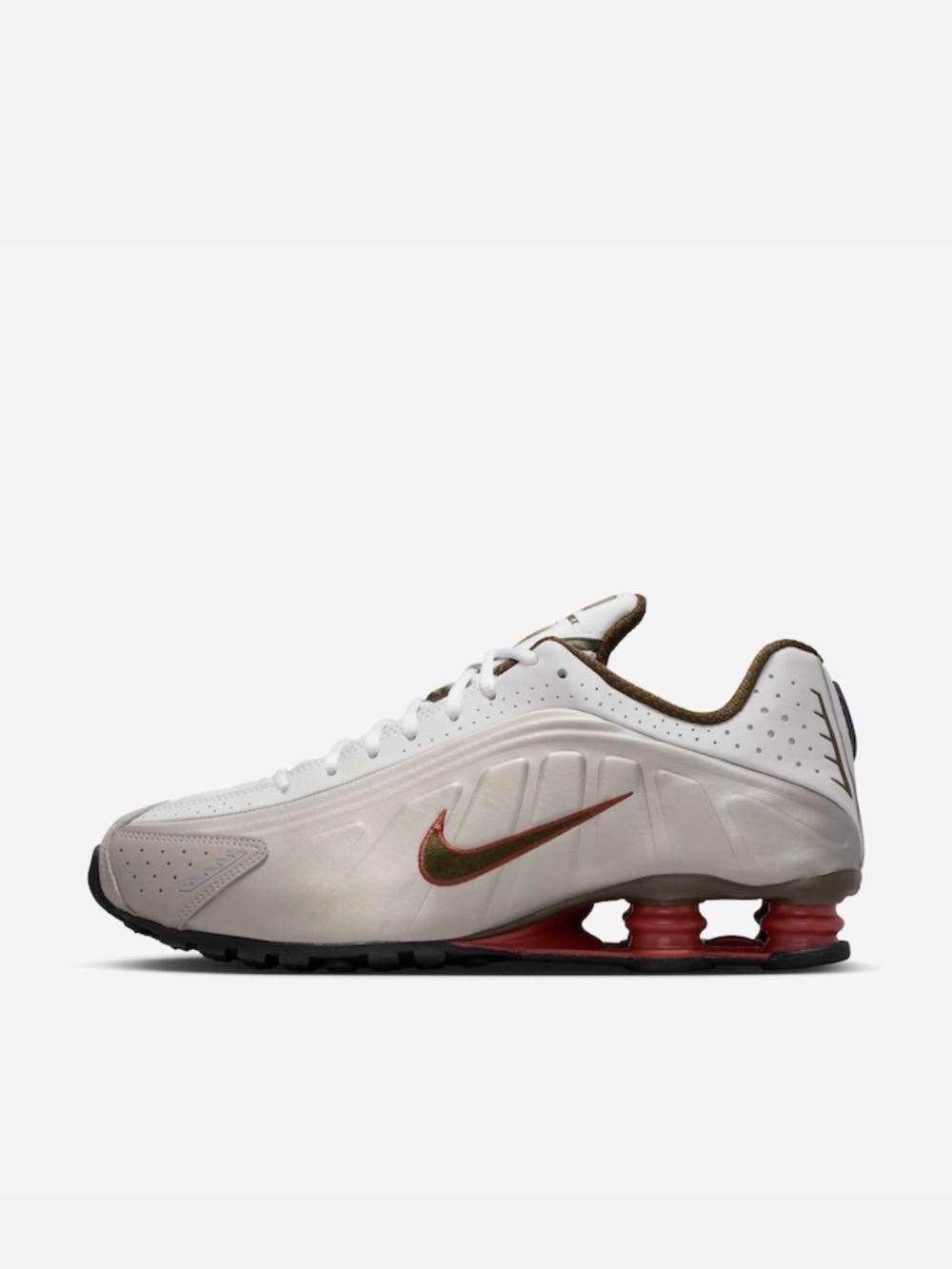 Nike Shox R4 Best Grey Dusty Peach College Grey — 37 / 38 / 39 / 40 / 41 / 42 / 43, Novo