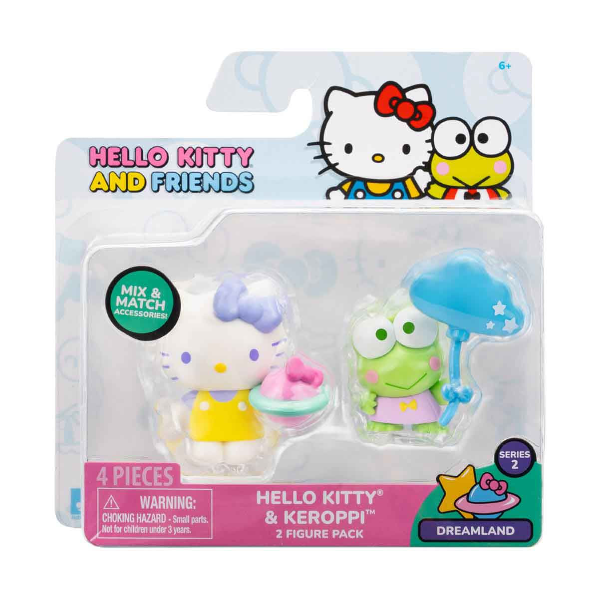 2 Bonecas Hello Kitty E Keroppi (Balão Azul) - Hello Kitty
