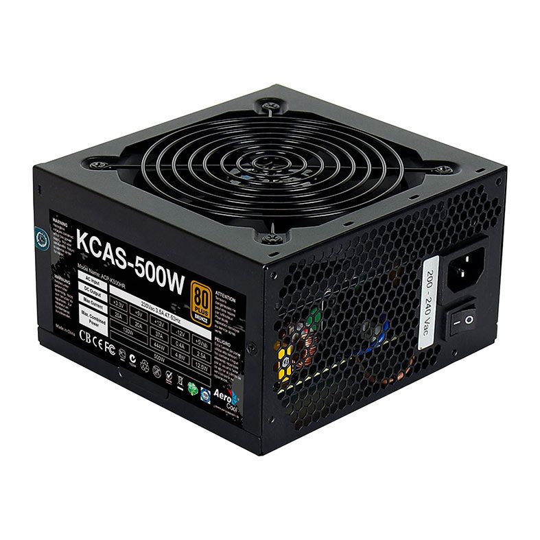 Foto 2 de Fonte AeroCool KCAS 500W Bronze 80 Plus, EN53367