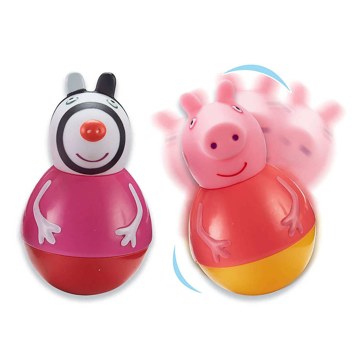 Foto 5 de Peppa Pig Weebles - Pack Com 2 Bonecos De 8Cm Peppa E Zoe