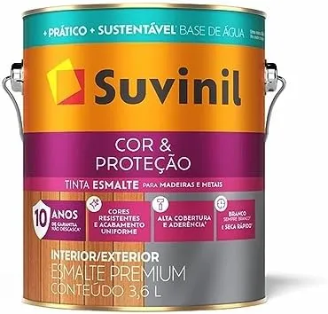 ESMALTE PR COR E PROT BASE AGUA FO PT 0,9L SUVINIL