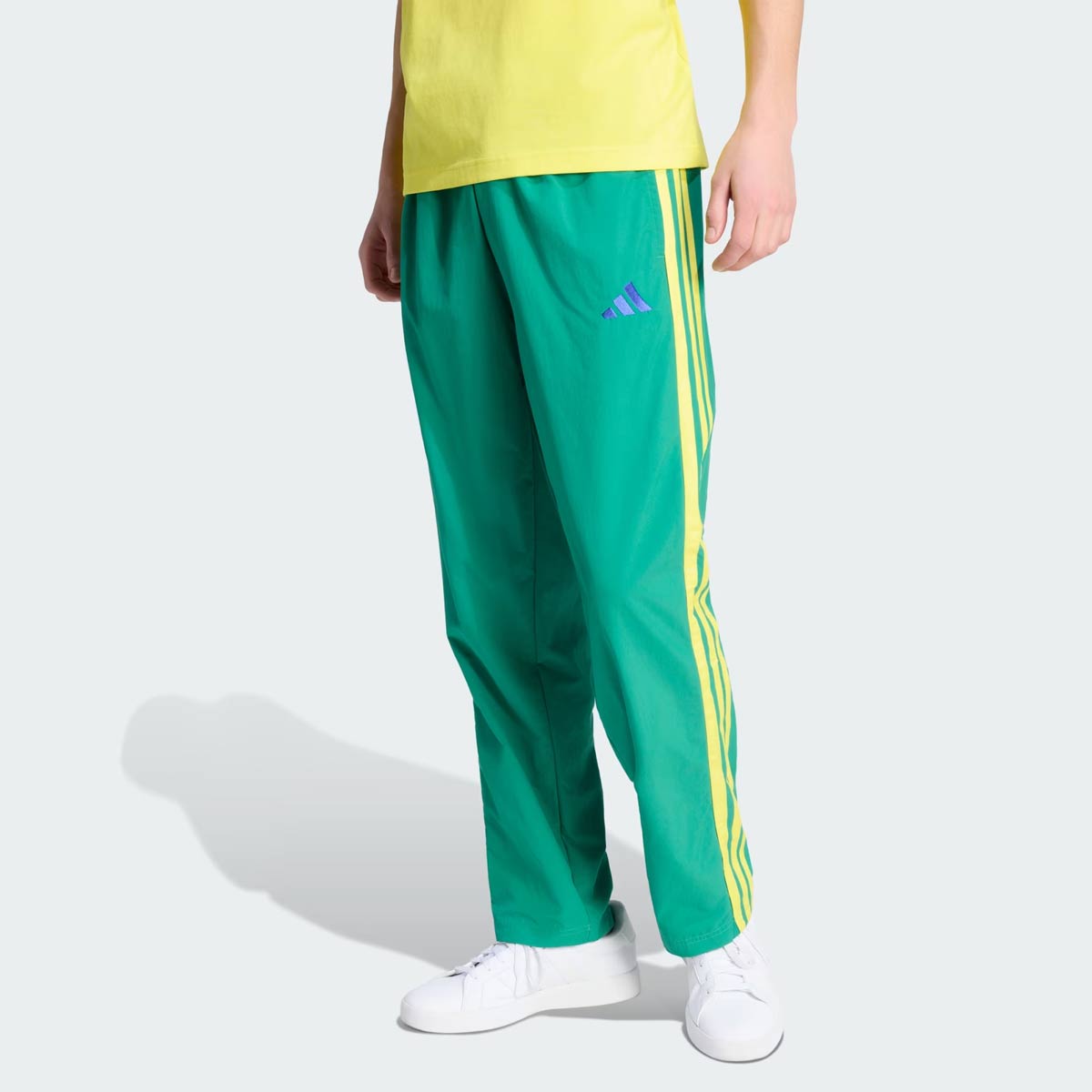 Calça Adidas M 3S WV OH PT Verde e Amarelo