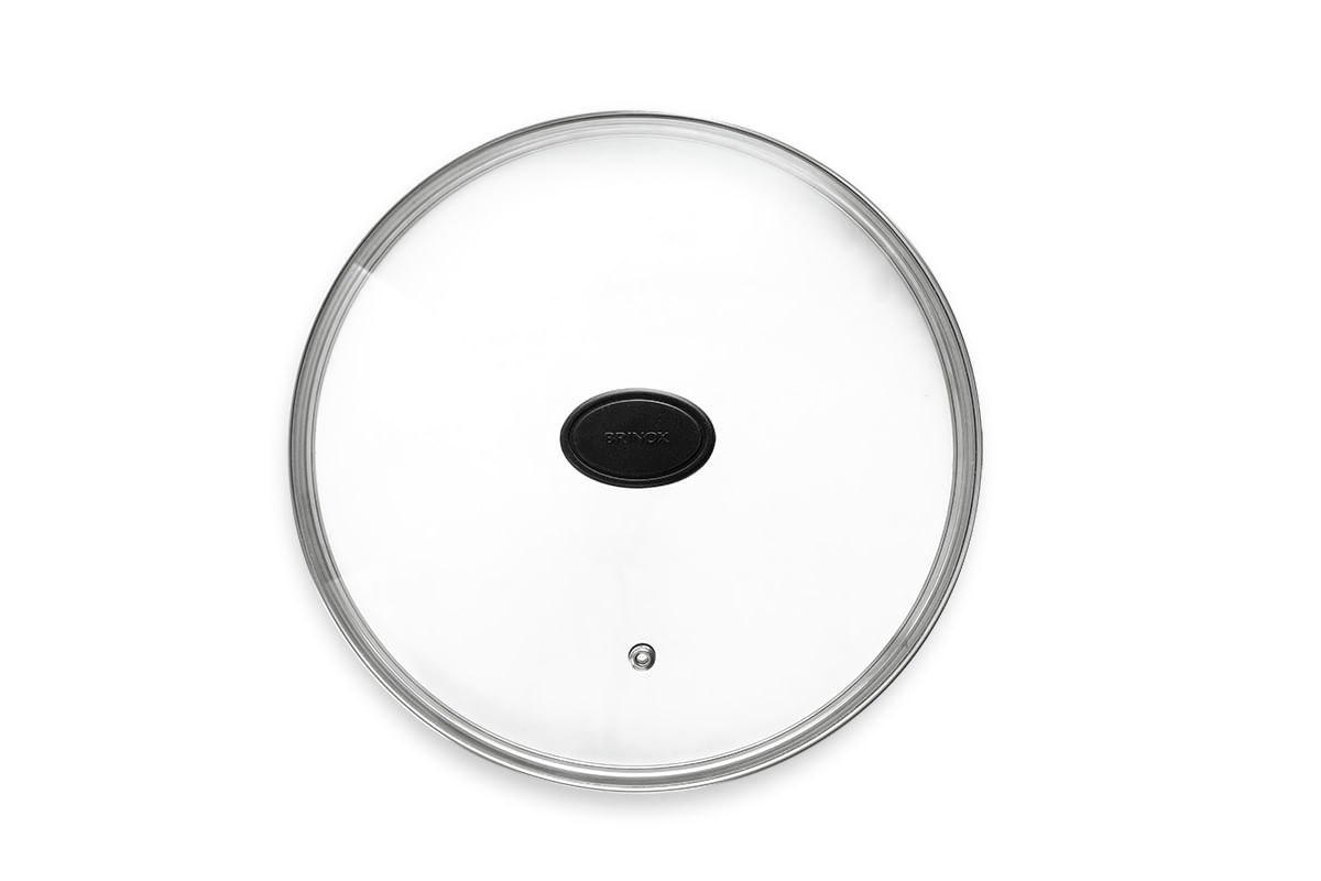 Foto 2 de Tampa De Vidro - 22 Cm - Brinox Preto