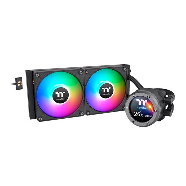 Water Cooler Thermaltake TH240 V2 Ultra EX ARGB Sync All-In-One, Disp240mm, Preto, CL-W414-PL12SW-A
