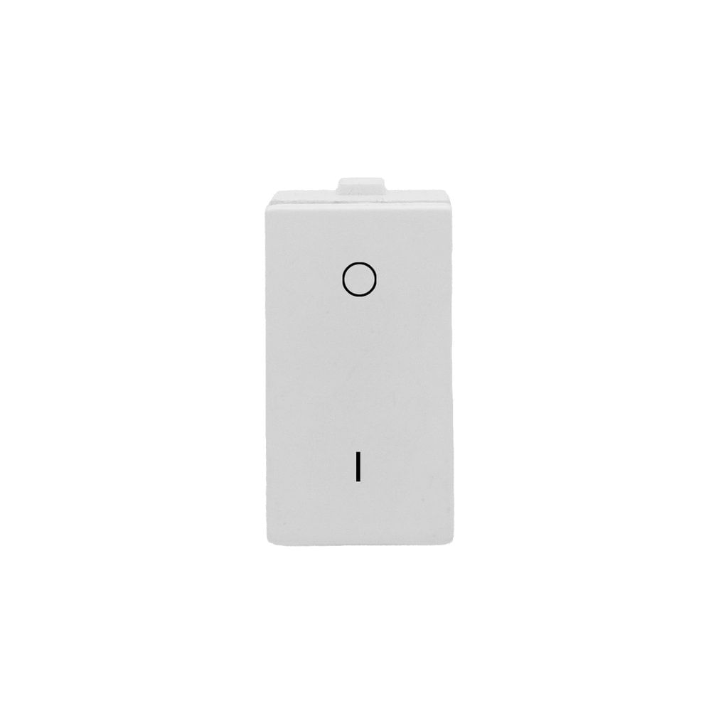 Modulo 1 Interrupor Bipolar Simples Branco Rivez Dicompel