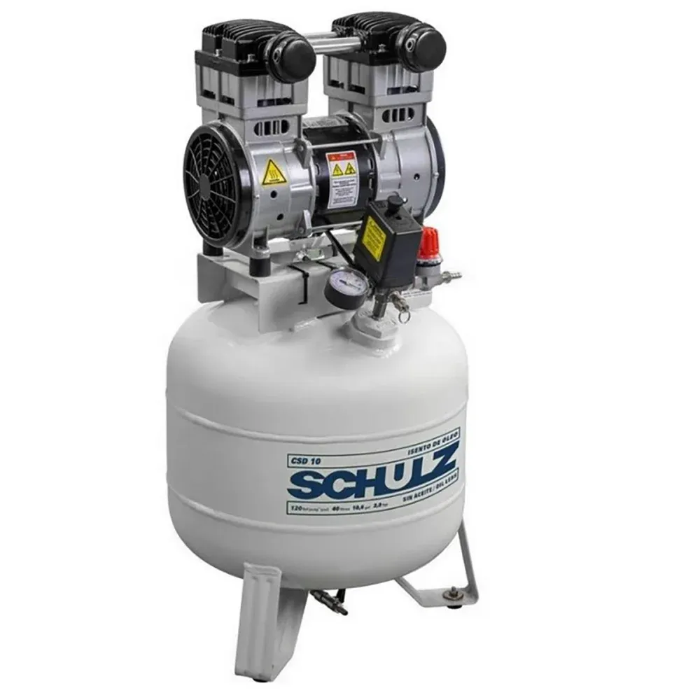 Compressor de Ar de Pistão CSD 10/40 10pcm 2Hp Schulz