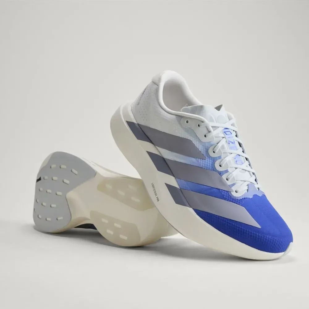 adidas Adizero EVO SL Lucid Blue Slate Crystal White — 38 / 39 / 40 / 41 / 42 / 43, Novo