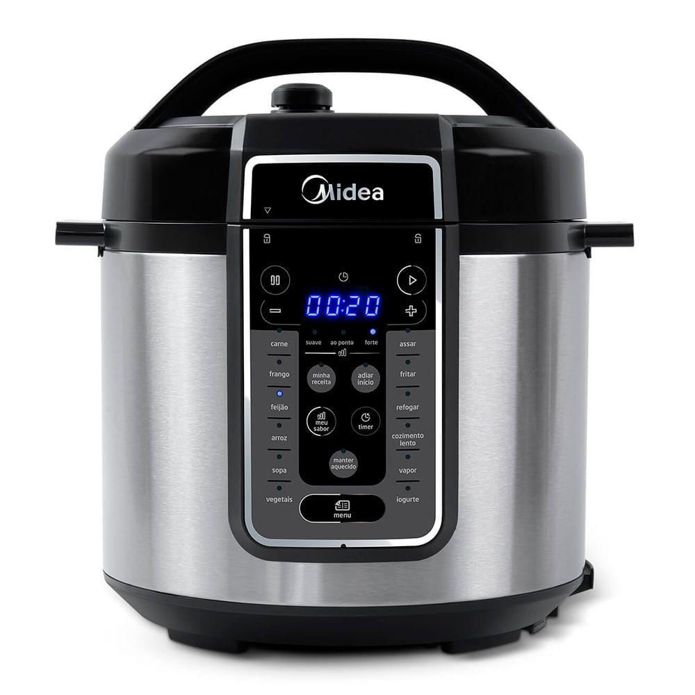 Panela de Pressão Elétrica 6 L MasterSteam Inox Midea PPG70S2 - 220v