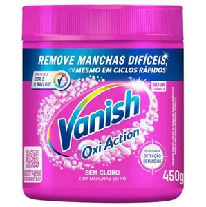 [REC/+ POR - R$19,85] Tira Manchas Pó Vanish Oxi Action Pink 450g