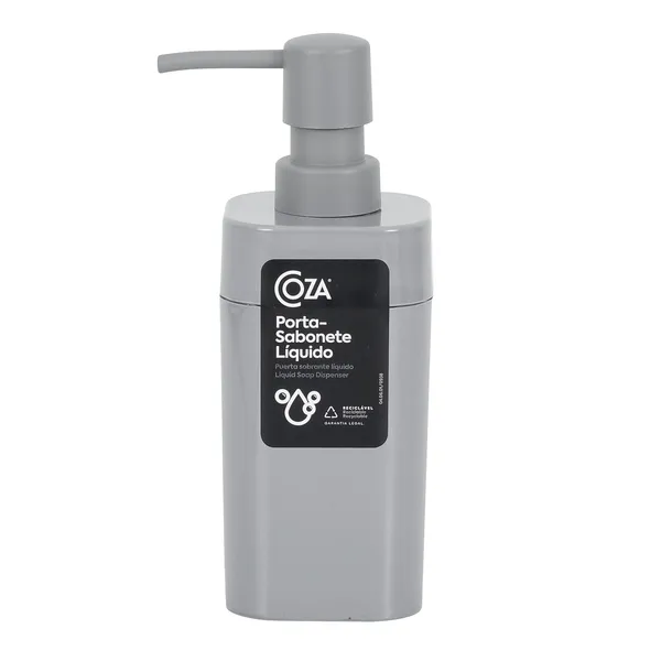 PORTA SABONETE LIQ SPLASH 290ML CINZA - BRINOX