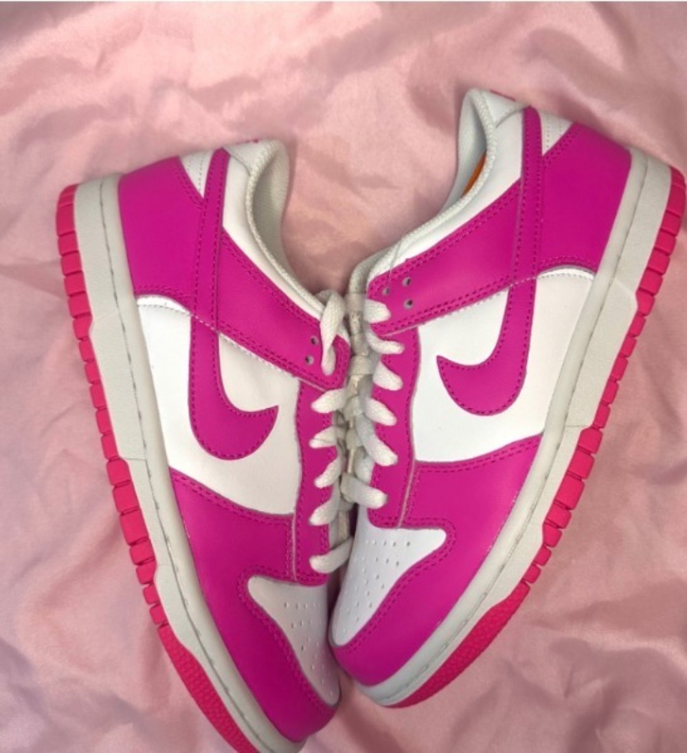 Nike Dunk Low GS Laser Fuchsia — 38, Novo