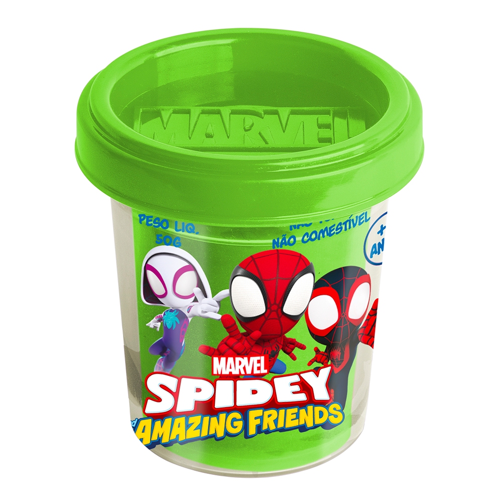 Foto 2 de Brinquedo Massinha Spidey Marvel Amigos Surprise