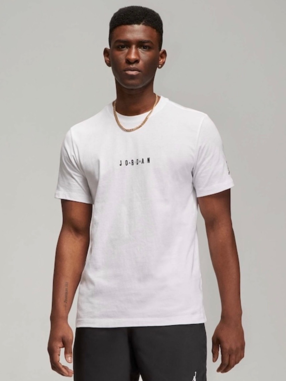 Camiseta Air Jordan Crew White — P / M / G / XG, Novo