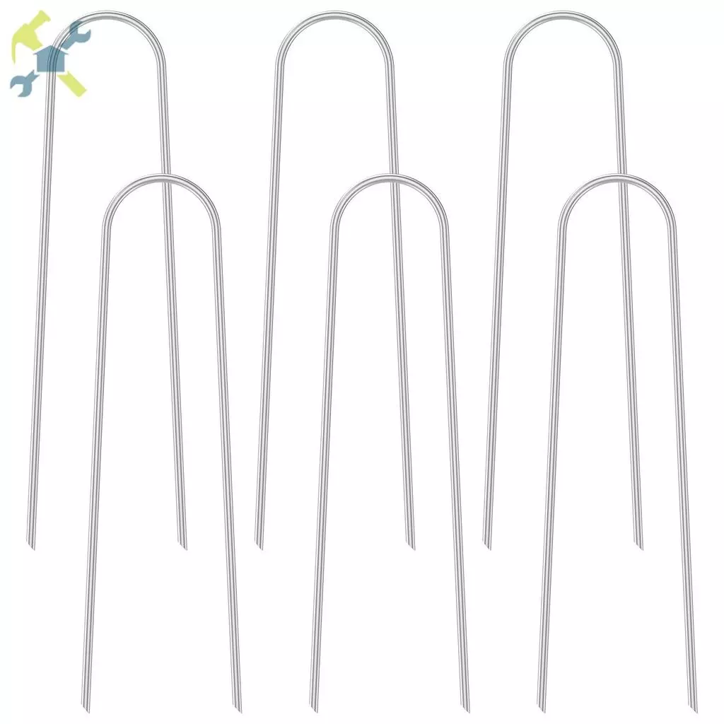 6 Pacote U Forma Downspout Suporte De Metal Extensão Âncora Estaca Caber 4 " Redondo Calha Dreno Tubo SHOPTKC7156