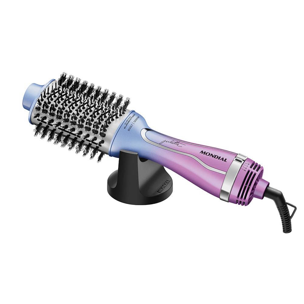 Escova Secadora By Juliette Mondial Azul e Rosa ES-JU-03 Bivolt
