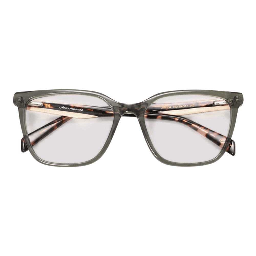 Armação de Óculos de Grau Jean Marcell JM6134 Feminino Quadrado Acetato Verde