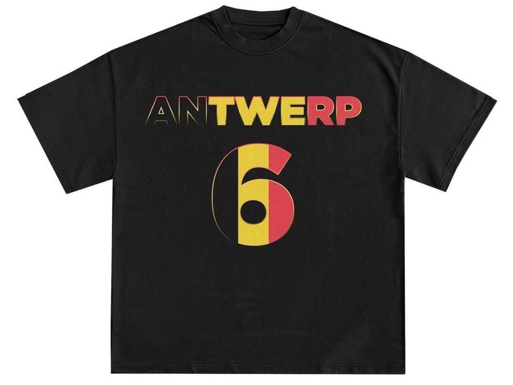 Camiseta UMS 458-LL Antwerp Six Preto — PP / P / M / G, Novo