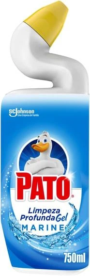 Pato Limpador Sanitário Gel Desinfetante, Marine, Limpeza Profunda 750ml