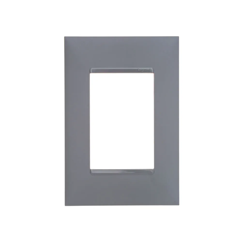 PLACA 3 POSTOS 4X2 CINZA - PIAL PLUS+ PIAL