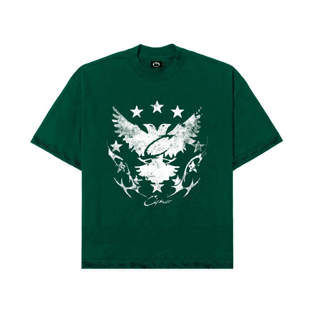 Camiseta CIPHER Sturnus Vulgaris Green — P / M / G / XG, Novo