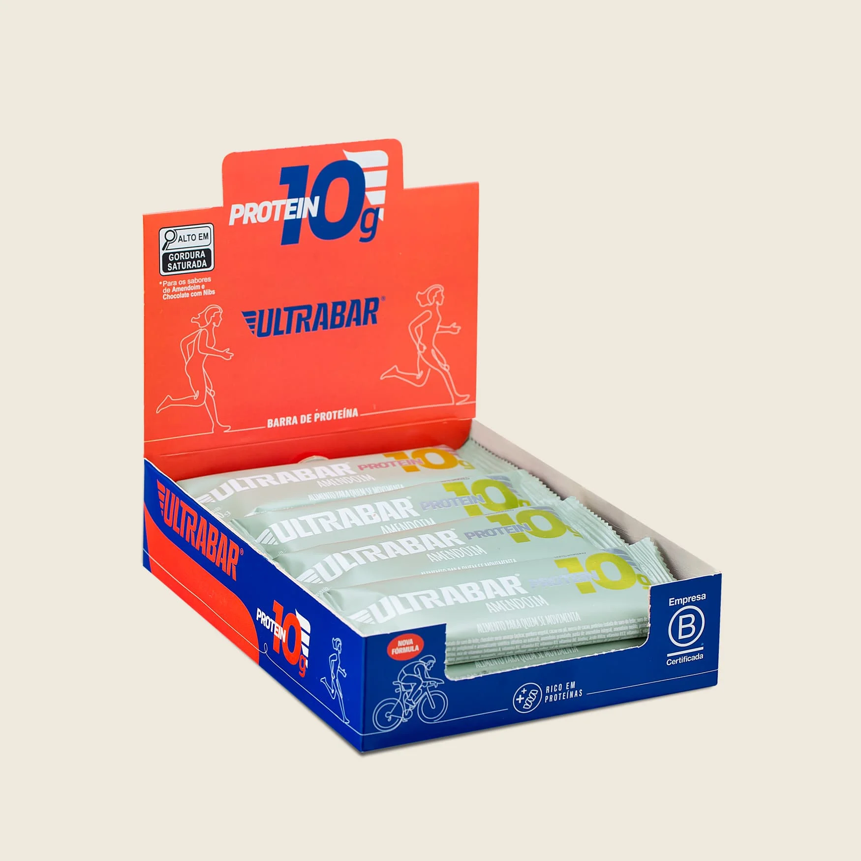 Barra De Proteína Protein Bar Amendoim (12 Unidades) Ultrabar