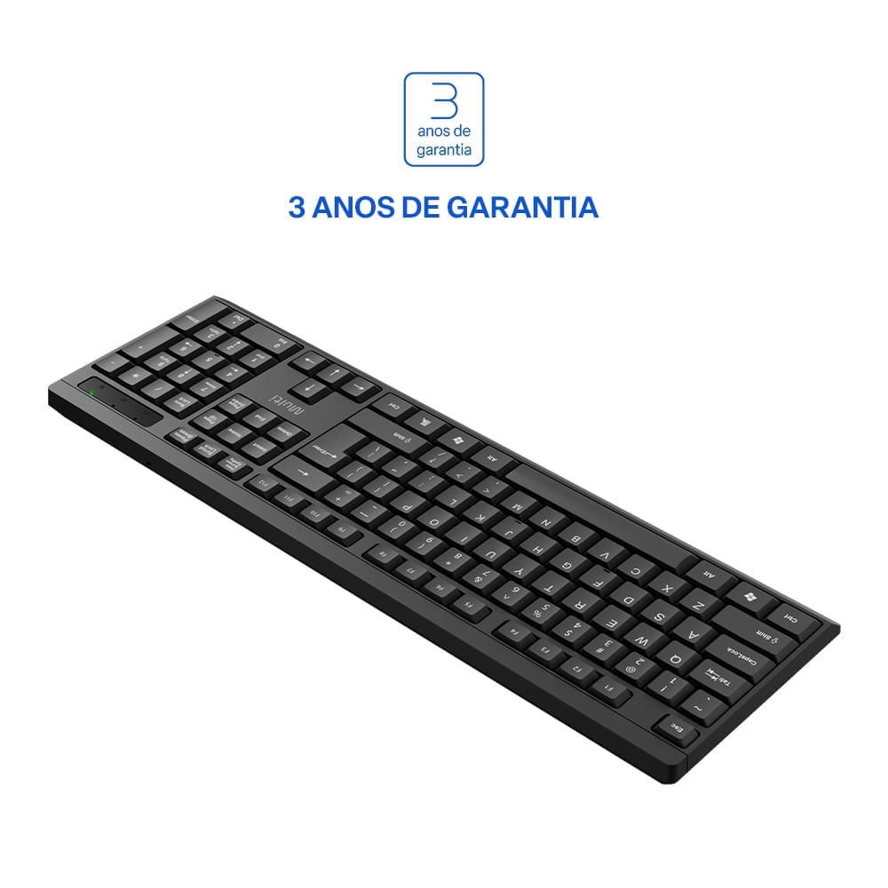 Foto 5 de Teclado Sem Fio TS10 USB 2.4GHz Preto Multi - TC607 TC607