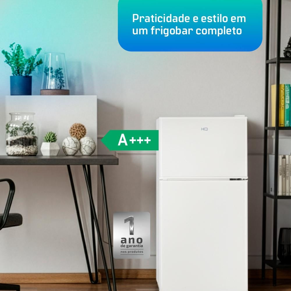 Foto 5 de Frigobar Duplex HQ 90 Litros Branco HQ-90RDF 110