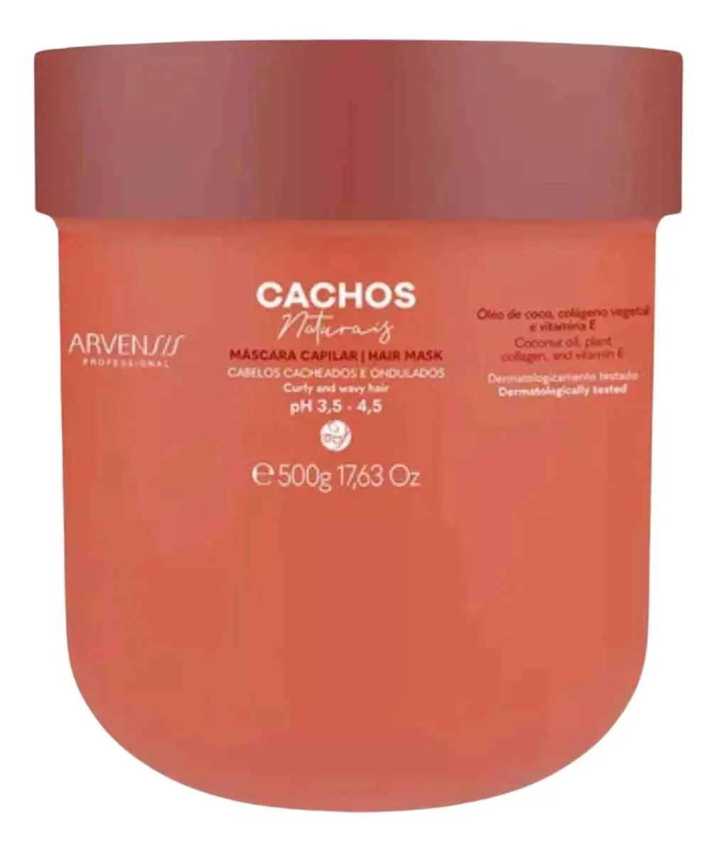 Arvensis Mascara Cachos Naturais (Ondulados E Cacheados) - 500G