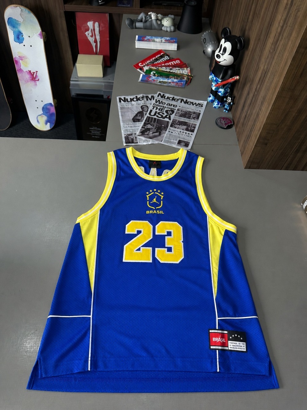 Regata Air Jordan Brasil Essentials Mesh Blue — PP, Novo