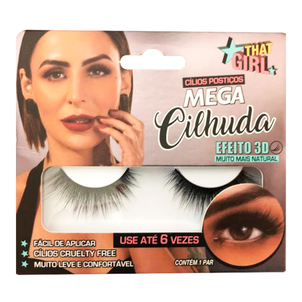 Cílios Postiços 3D That Girl - Mega Cilhuda — 1Un