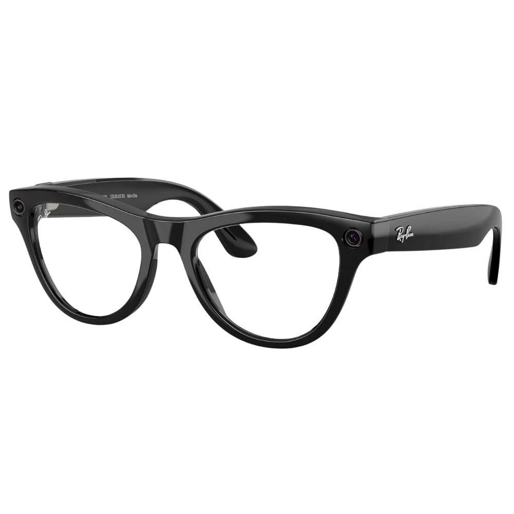 Óculos de Sol Ray-Ban Meta Skyler Gen 2 RW4014 Preto Brilhante / Transitions Verde Grafite 52 Unissex