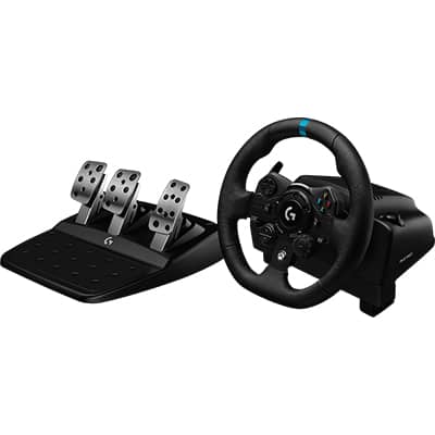 Volante Gamer Logitech G923 para Xbox Series X|S, Xbox One e PC com Force Feedback TRUEFORCE, Pedais Responsivos, Launch Control, Acabamento Couro CX 1 UN
