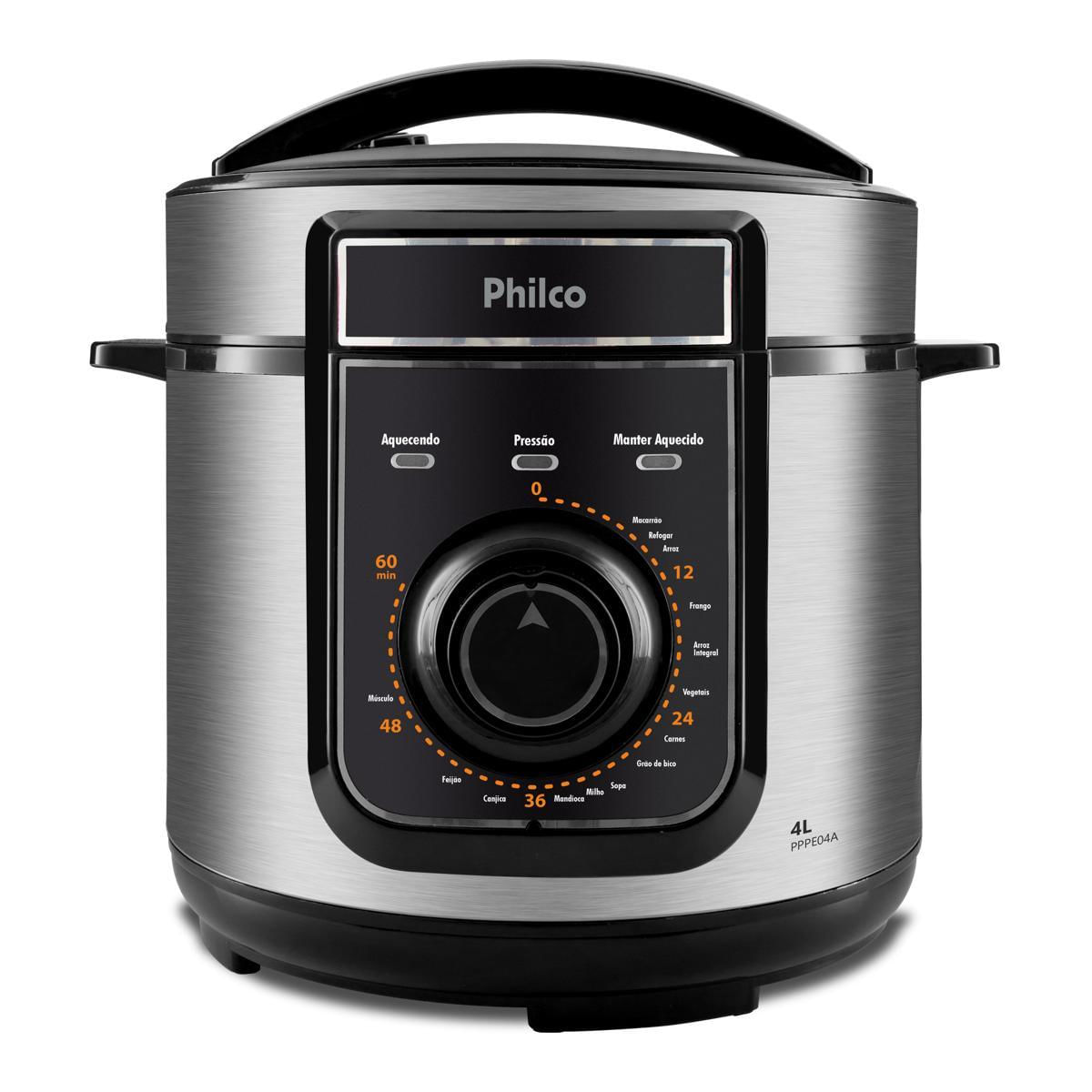 Panela de Pressão Elétrica Philco 4L 14 funções PPPE04A 110