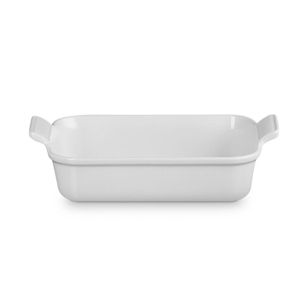 Foto 2 de Travessa Retangular 32 cm Heritage Branco Cotton Le Creuset