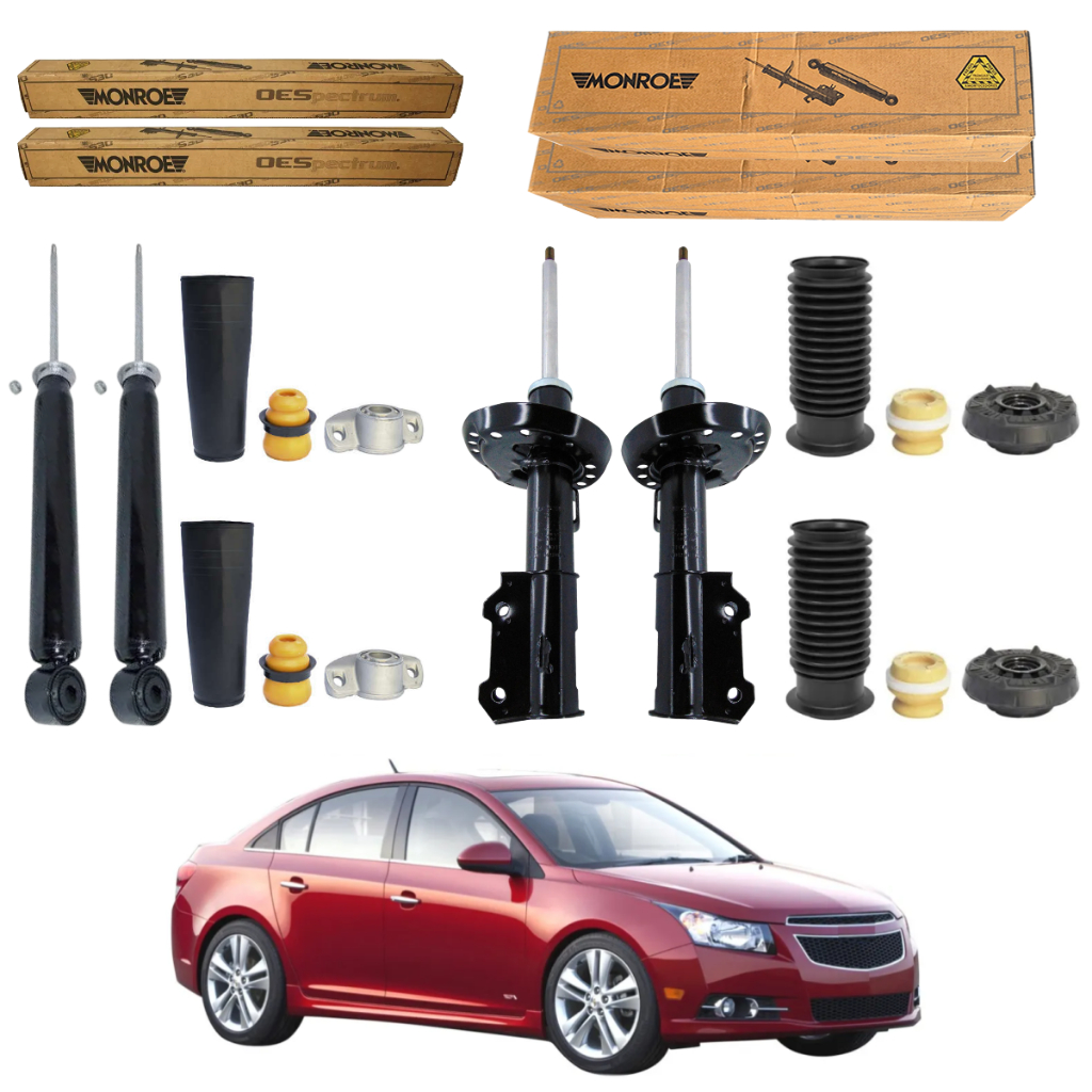 KIT 4 AMORTECEDOR CRUZE 2012 A 2016 MONROE + 4 KIT