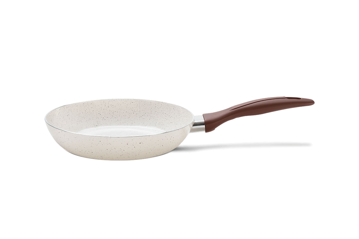 Frigideira de Indução Brinox Smart Plus Ø 20cm 0,6L Antiaderente Ceramic Life Vanilla Creme