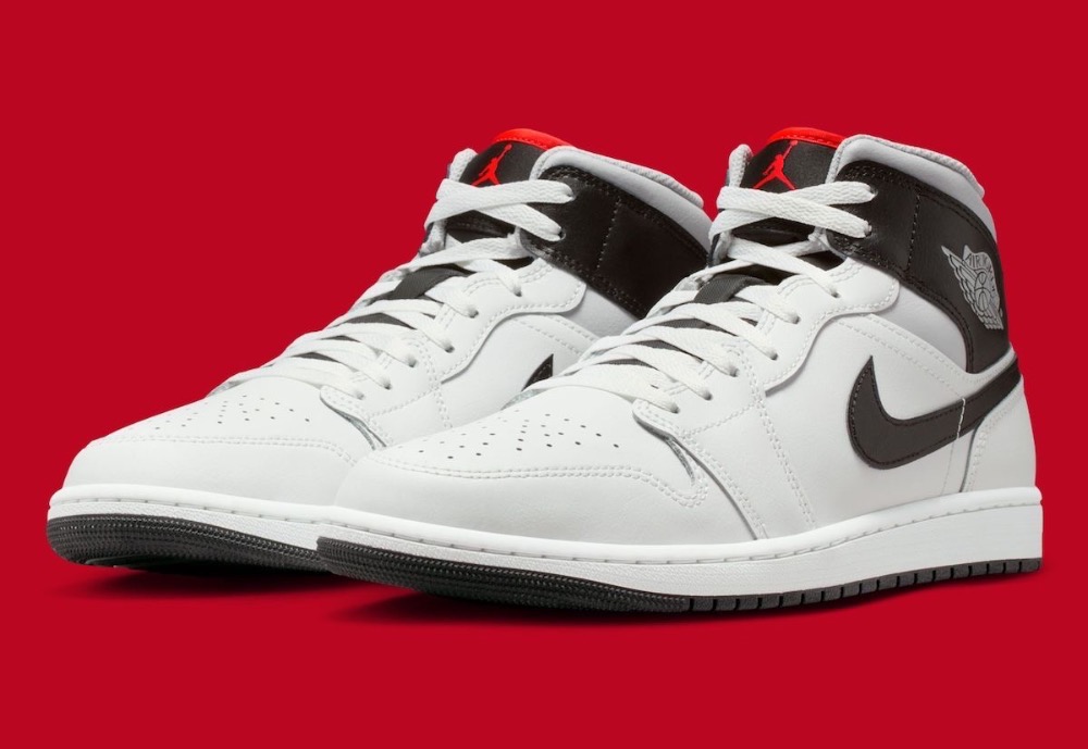 Air Jordan 1 Mid Summit White Neutral Grey — 40.5, Novo