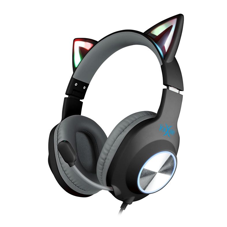 Headset Gamer Foxxray Bal-62 ShinyCat, RGB, Drivers 40mm, Preto, FXR-BAL-62-BK