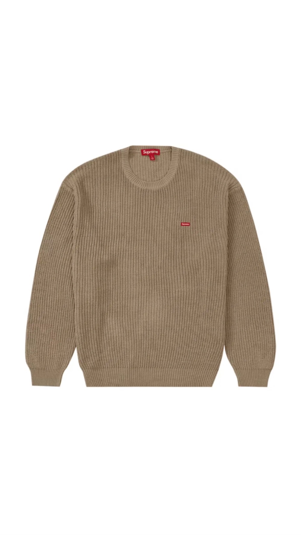 Sweater Supreme Small Box Ribbed Tan — P / M / G, Novo