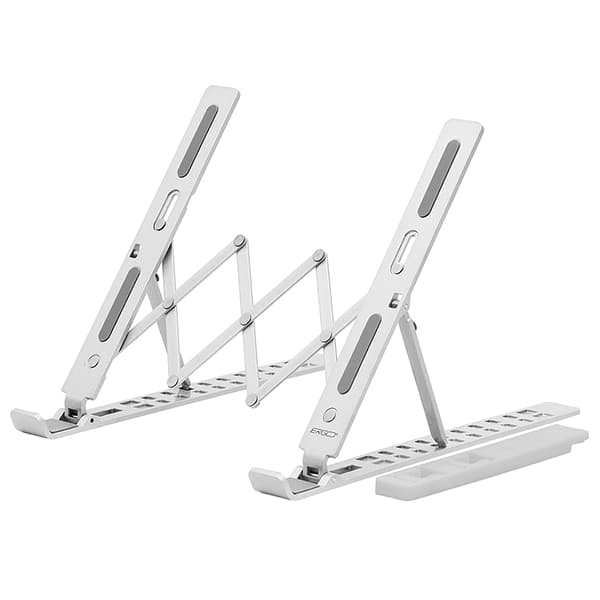 Suporte para notebook em alumínio com apoio para celular, Branco, LSA6, Ergo - CX 1 UN